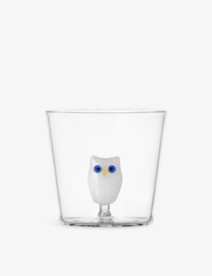 Ichendorf glass tumbler owl design 8cm - British product