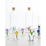 Ichendorf pink tulip glass tumbler 8cm (British brand)
