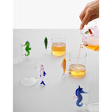 Ichendorf seahorse glass tumbler 8cm height, UK version