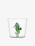 Ichendorf seahorse glass tumbler 8cm height, UK version