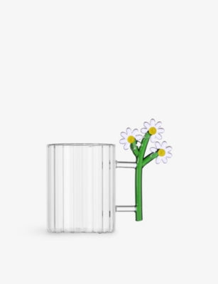 Ichendorf Daisy Optic glass mug 11cm, imported from the UK