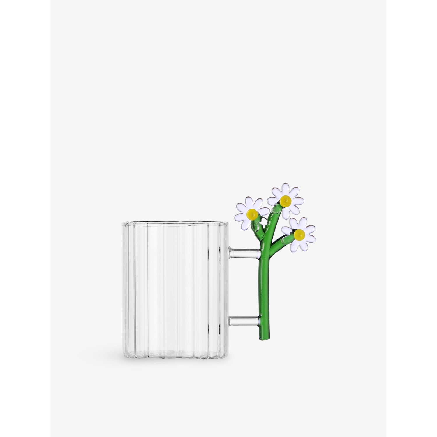 Ichendorf Daisy Optic glass mug 11cm, imported from the UK