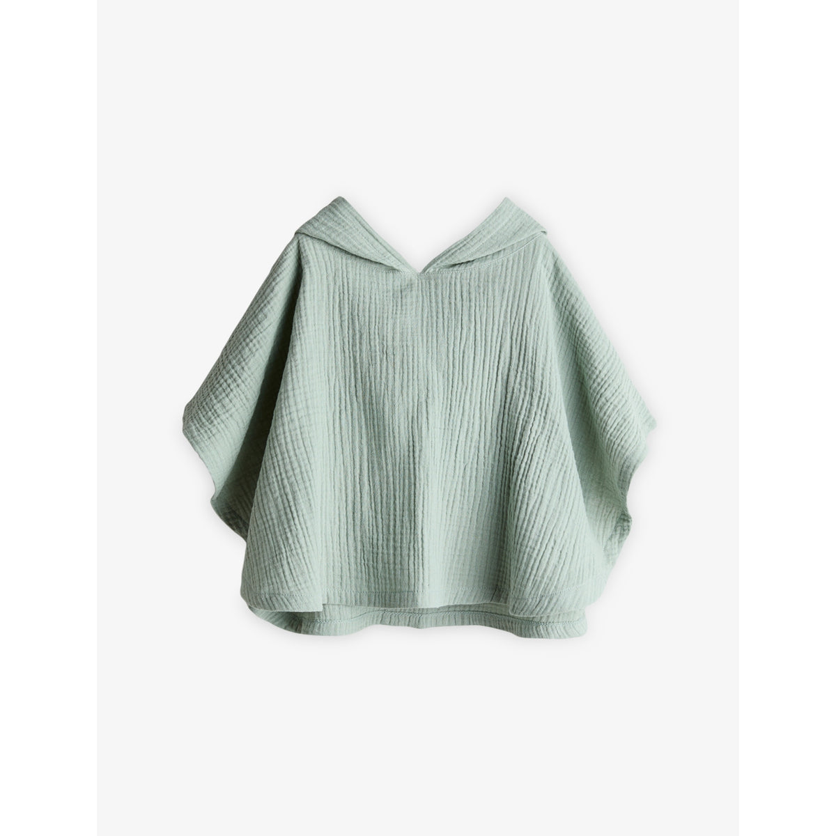 Hooded Cotton-Muslin Towel Cape 4-36 Months - 4-12 Months