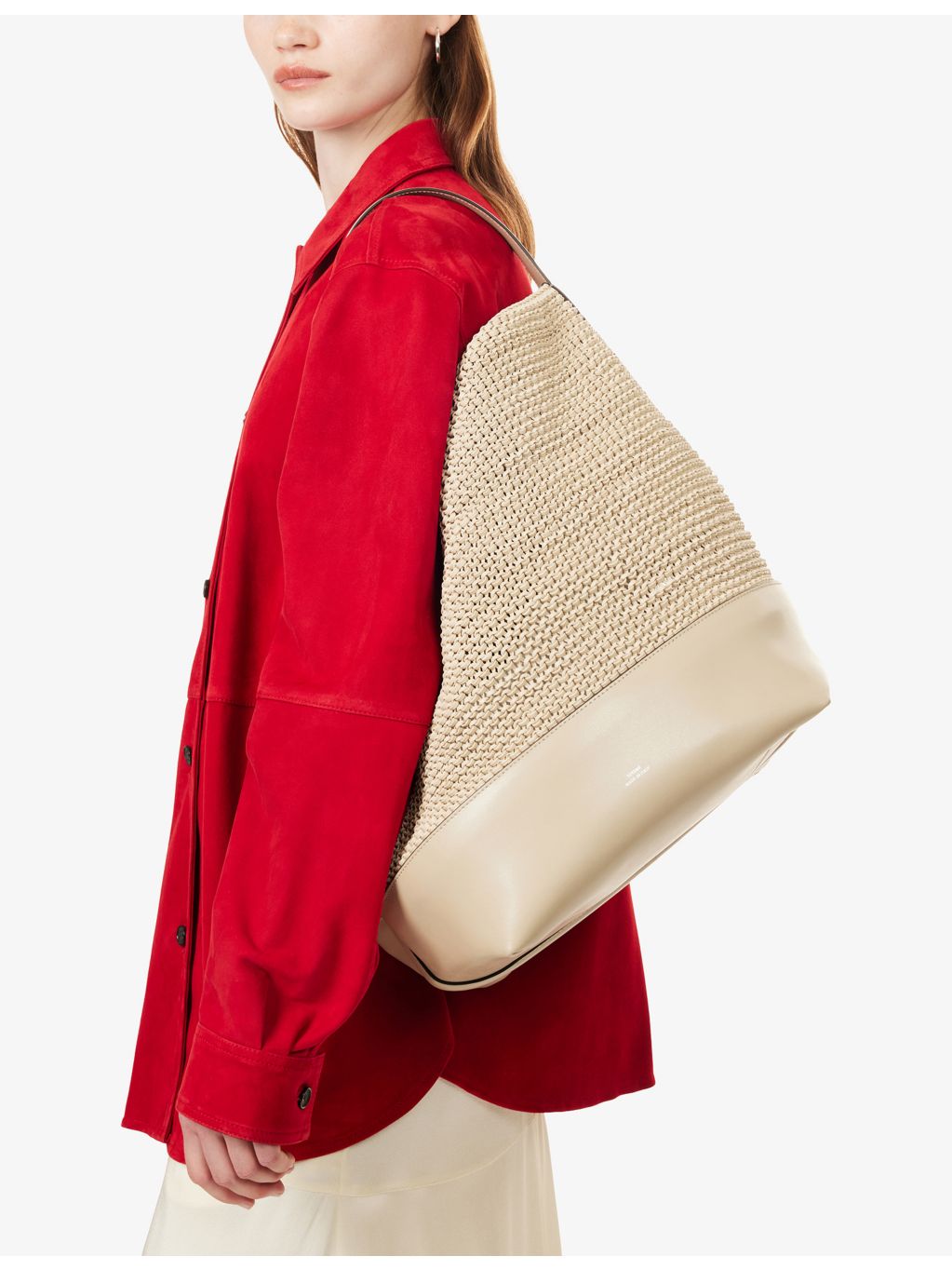 Toteme woven leather tote bag with adjustable strap - British product