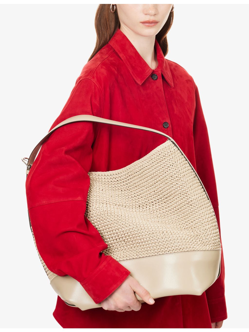 Toteme woven leather tote bag with adjustable strap - British product