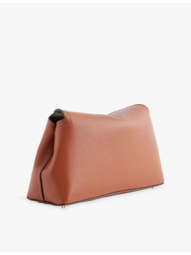 TOTEME T-Lock flap leather clutch made in Italy - British product