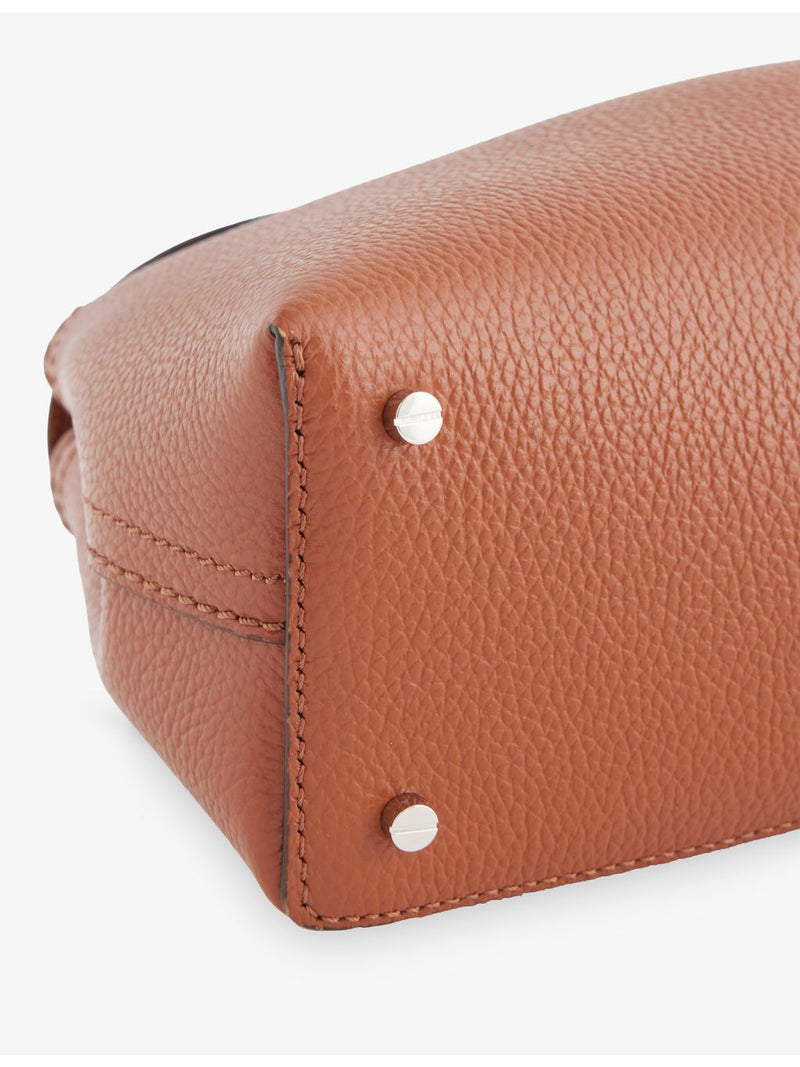 TOTEME T-Lock flap leather clutch made in Italy - British product