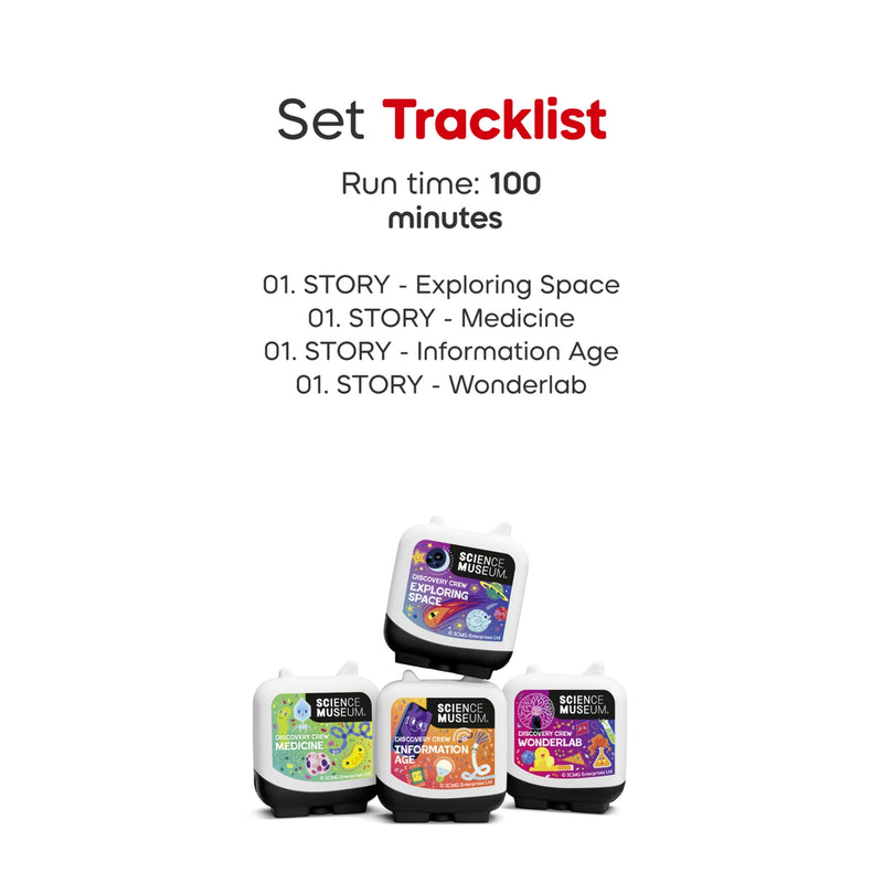 Tonies Science Museum Discovery Crew audiobook toy set, imported from the UK