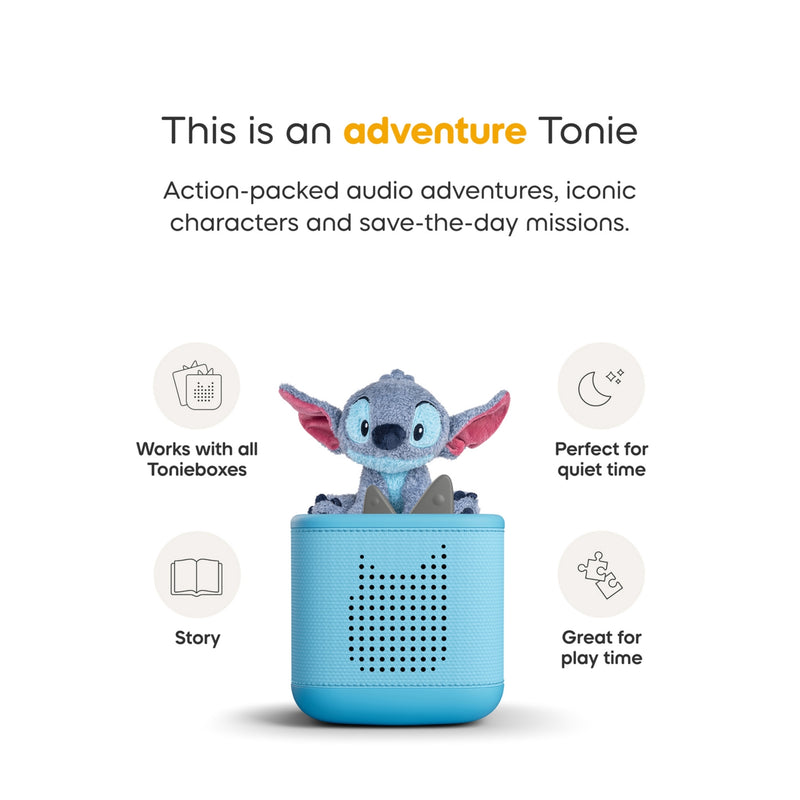 tonies Stitch Cuddle audio toy, imported from the UK