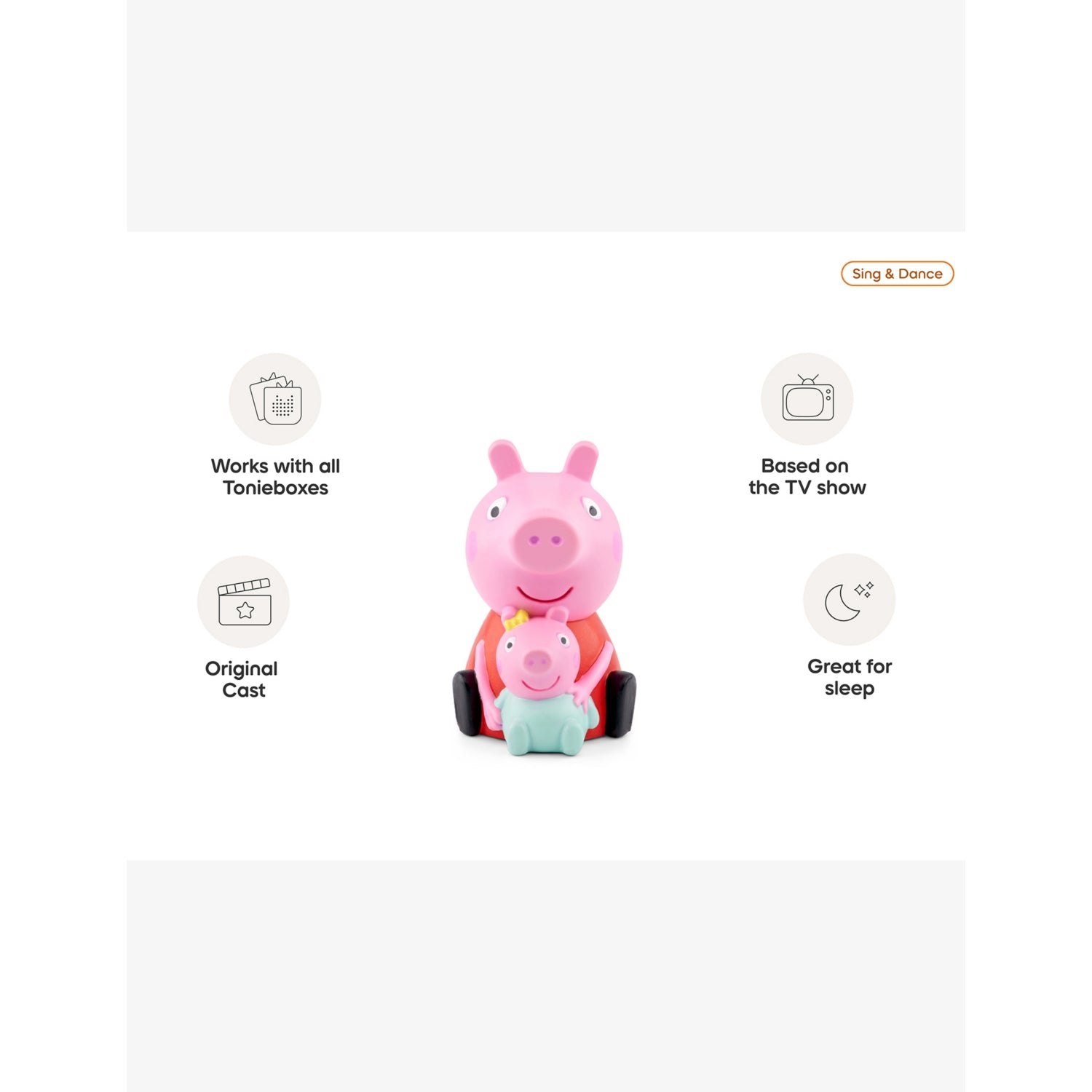 tonies Peppa Pig The New Baby audiobook toy, imported from the UK