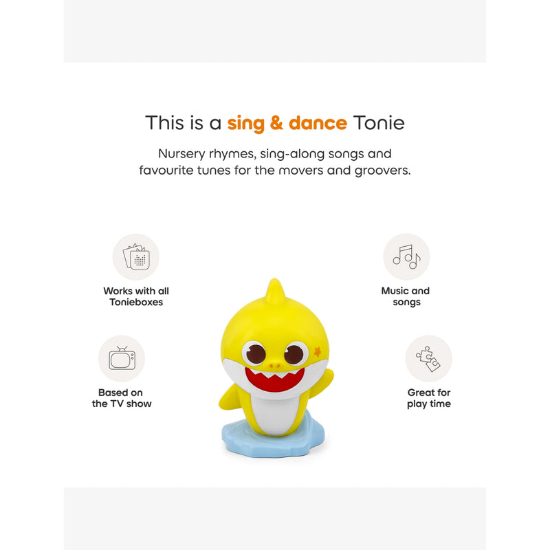 tonies Baby Shark audio toy figure, imported from the UK