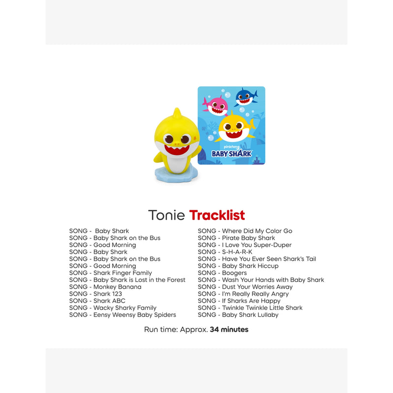 tonies Baby Shark audio toy figure, imported from the UK