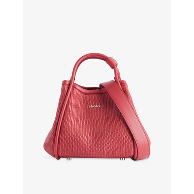 selfridges Max Mara Extra-Small Marine Woven Top-Handle Bag- Buy online at McGrocer