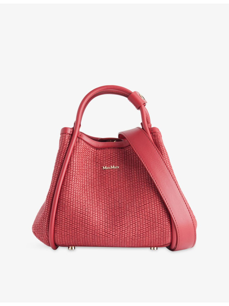 Max Mara extra-small woven top-handle bag, imported from the UK
