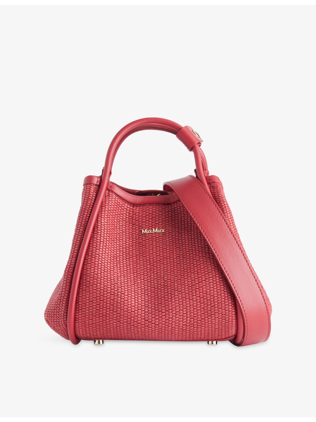 Max Mara extra-small woven top-handle bag, imported from the UK