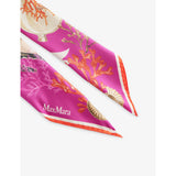 Max Mara square logo silk scarf 90cm, imported from the UK