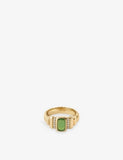 Astley Clarke Aurora Ridge 18ct Yellow-Gold Plated Sterling-Silver and Chalcedony Ring