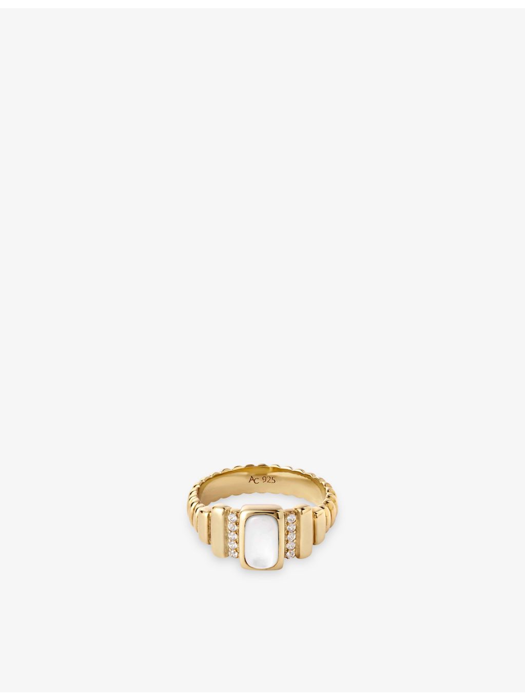 Astley Clarke mother of pearl ring 4.5mm - British product