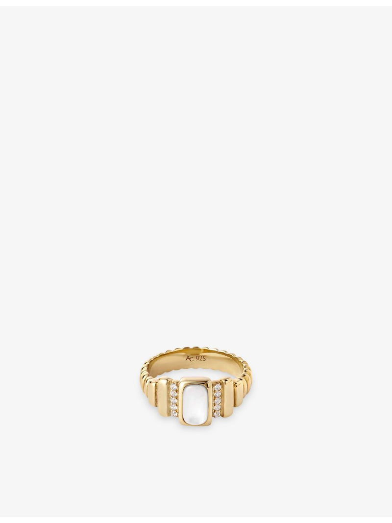 Astley Clarke mother of pearl ring 4.5mm - British product