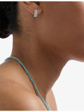 Astley Clarke Aurora Ridge sterling silver huggie earrings, UK version