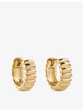 Astley Clarke huggie earrings 18ct gold plated sterling silver (British brand)