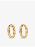 Astley Clarke 18ct yellow-gold plated sterling-silver hoop earrings, UK version