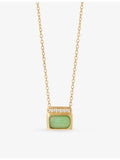 Astley Clarke 18ct gold plated chalcedony necklace 44-46cm (British brand)