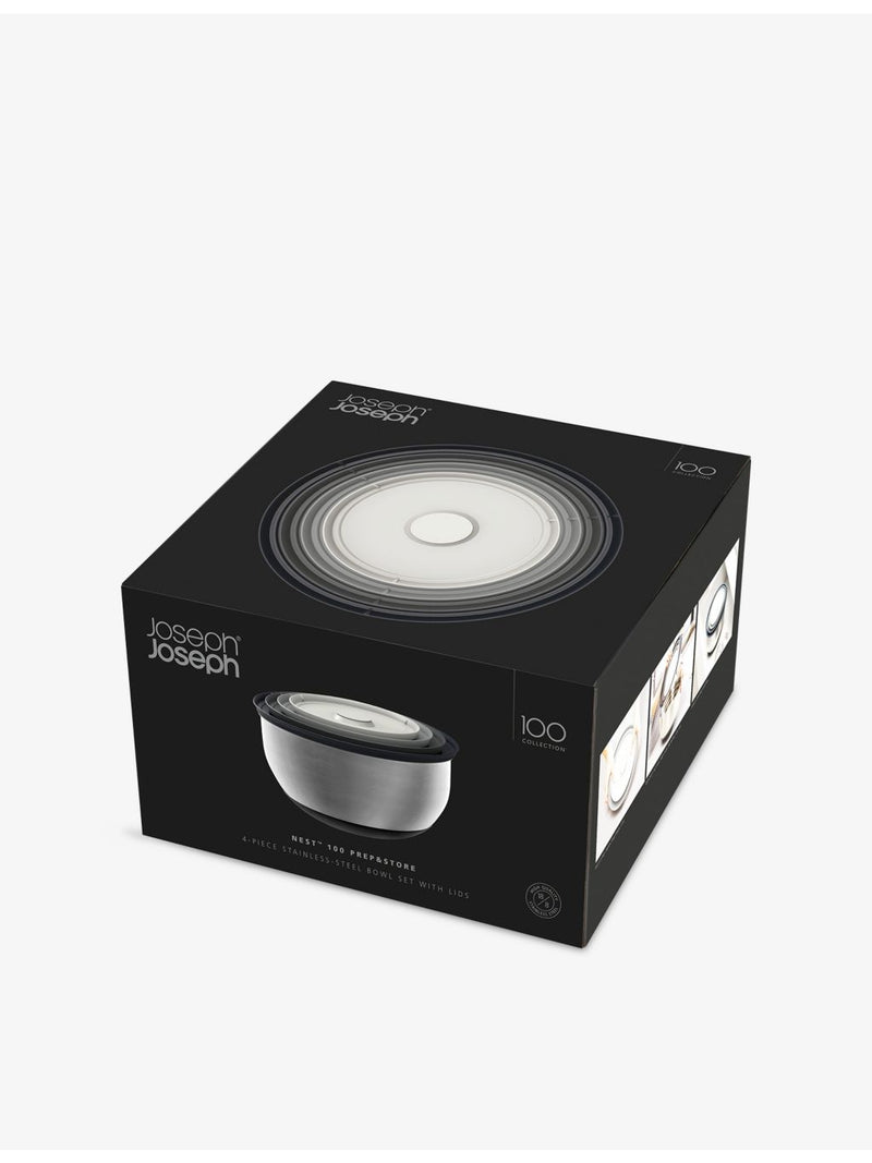 Joseph Joseph four-piece stainless steel bowl set - British product