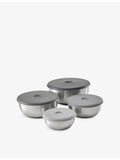 Joseph Joseph four-piece stainless steel bowl set - British product