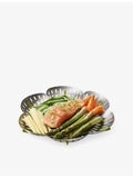 Joseph Joseph folding stainless-steel steamer basket, imported from the UK