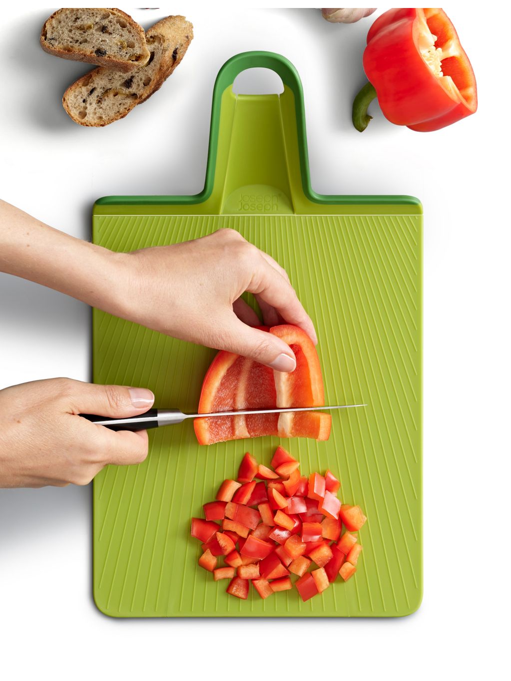 Joseph Joseph Chop2Pot Plus folding chopping board, UK version