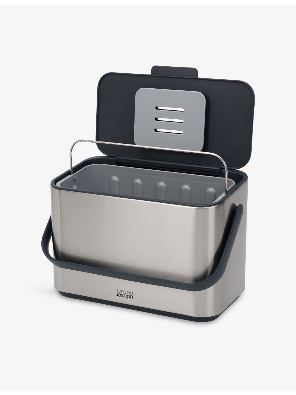 Joseph Joseph stainless steel food waste caddy 4L, imported from the UK