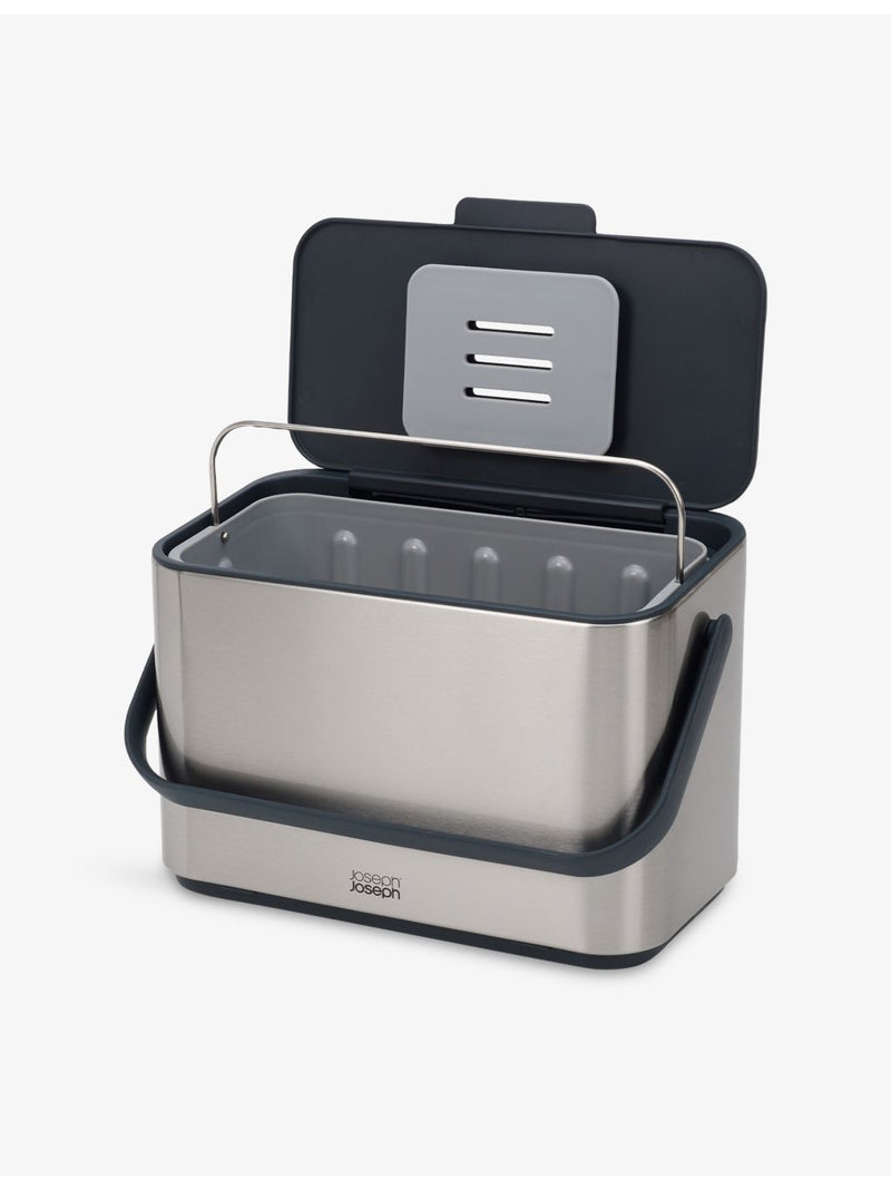 Joseph Joseph stainless steel food waste caddy 4L, imported from the UK