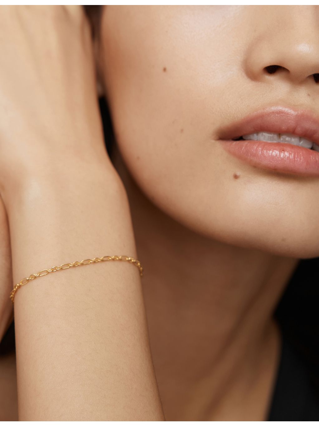 Monica Vinader 18ct gold vermeil bracelet, imported from the UK