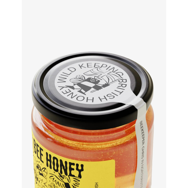 Black Bee Honey Summer Raw Honey 227g, imported from the UK