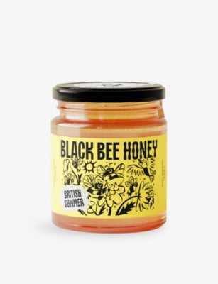 Black Bee Honey Summer Raw Honey 227g, imported from the UK