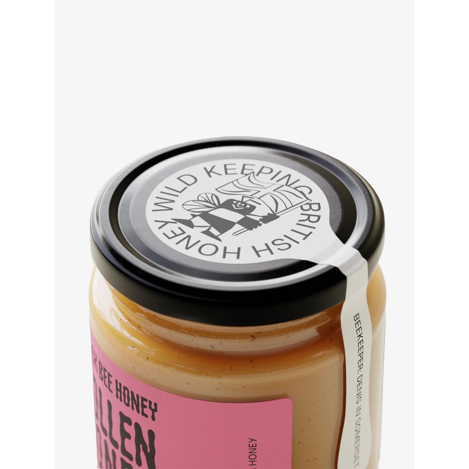 Black Bee Honey Pollen Raw Honey 227g - British product