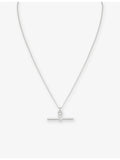 Astrid & Miyu 925 sterling silver T-bar pendant necklace - British product