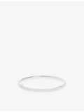 Astrid & Miyu 925 sterling silver pavé knot bangle, UK version