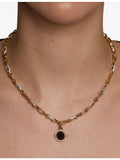 Astrid & Miyu Pavé coin clip charm gold-plated silver - British product