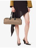 Pre-loved Fendi Zucchino canvas shoulder bag, UK version
