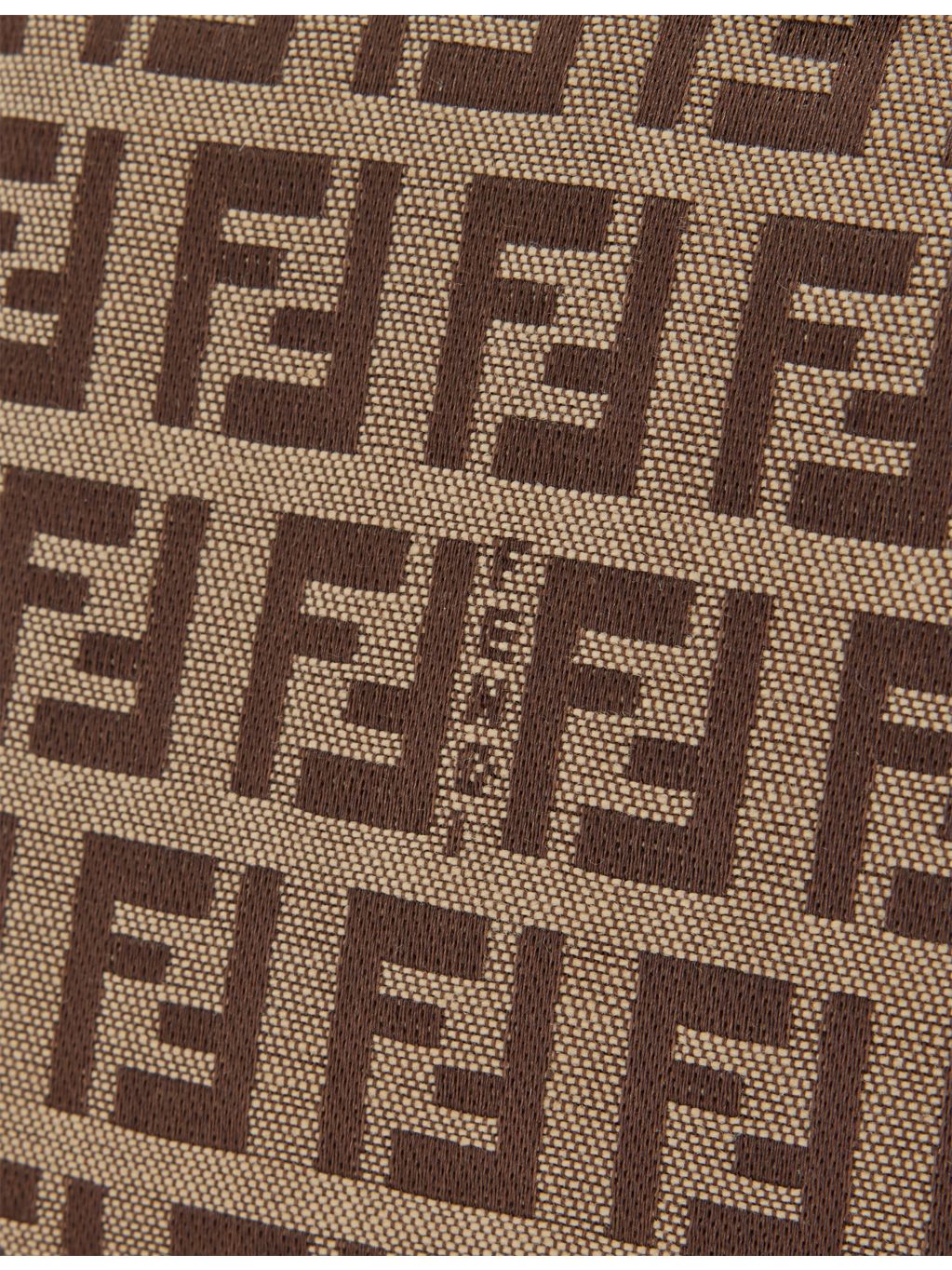 Pre-loved Fendi Zucchino canvas shoulder bag, UK version