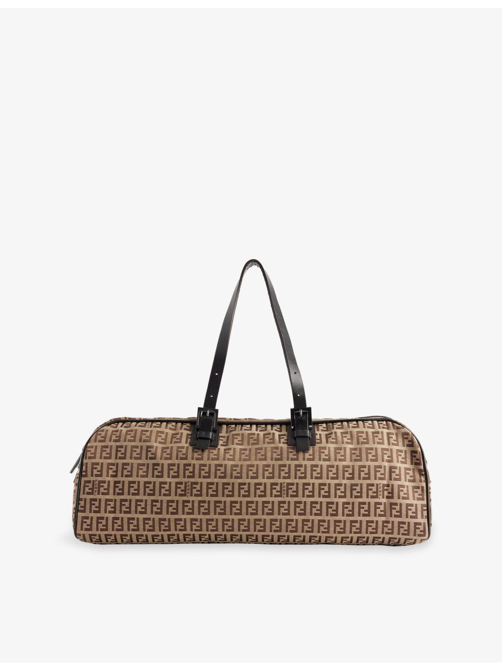 Pre-loved Fendi Zucchino canvas shoulder bag, UK version
