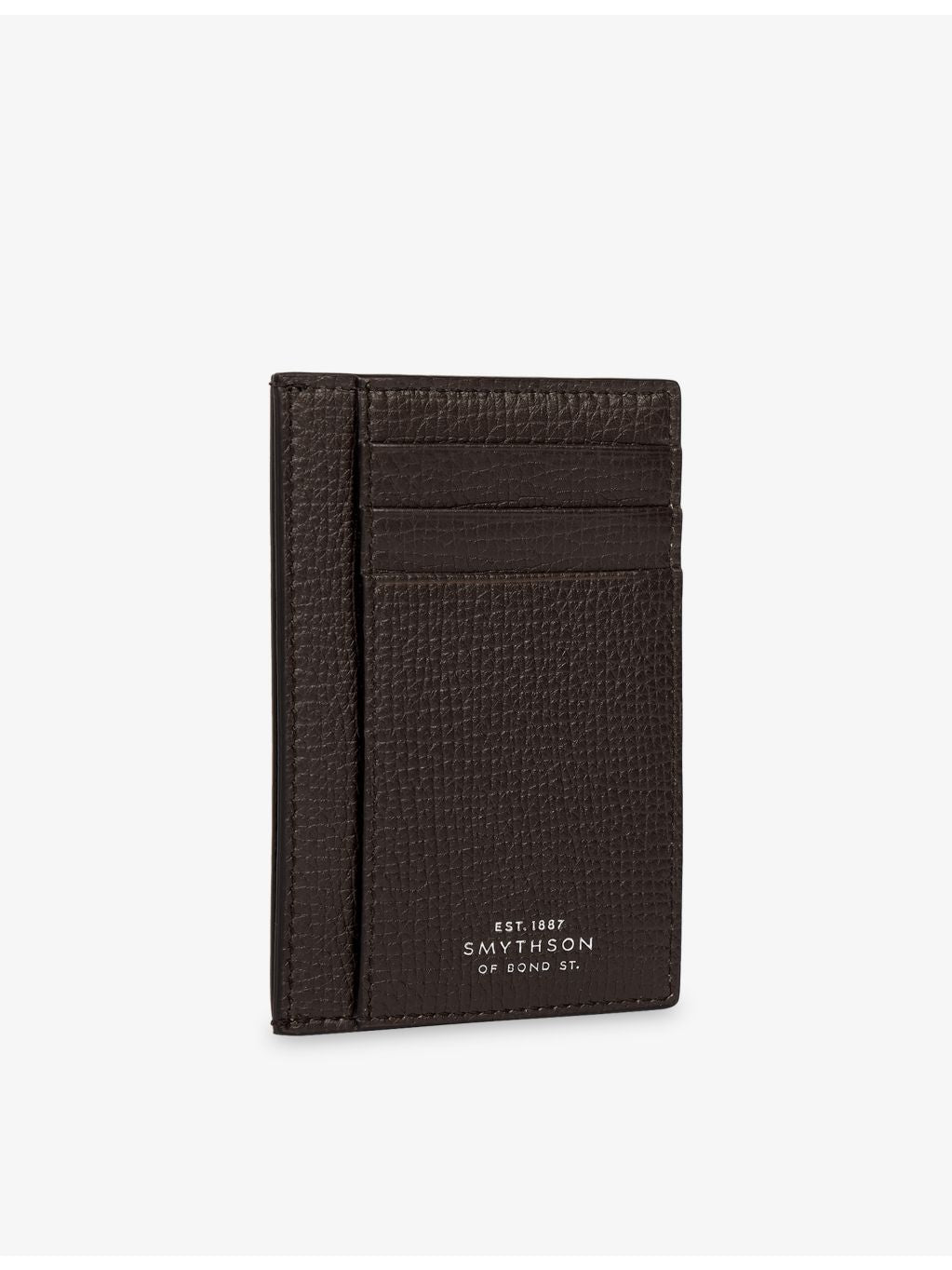 Smythson Panama large leather card holder with gold-toned branding, UK version