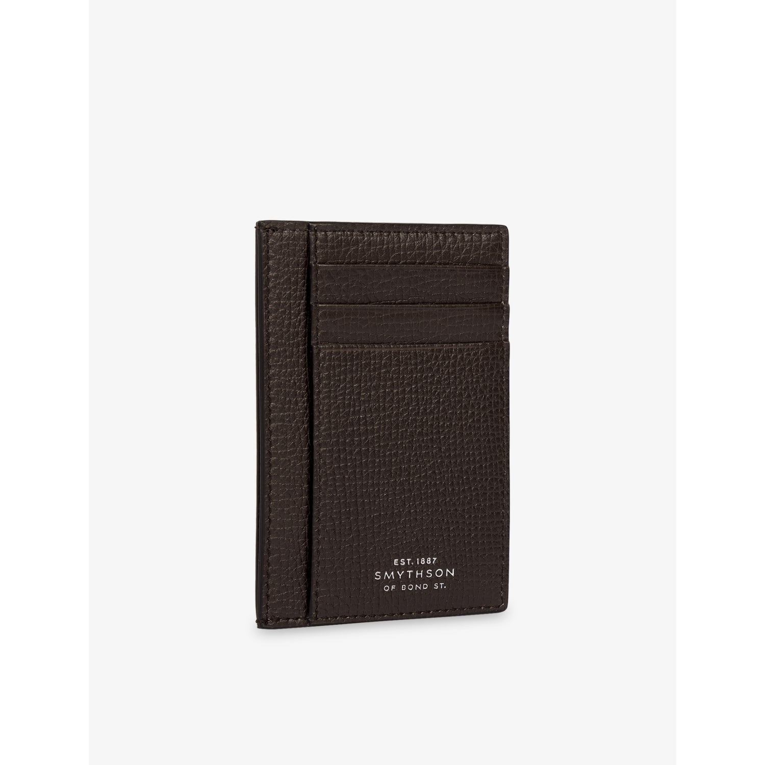 Smythson Panama large leather card holder with gold-toned branding, UK version