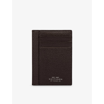 selfridges Smythson Panama Large Leather Card Holder- Buy online at McGrocer