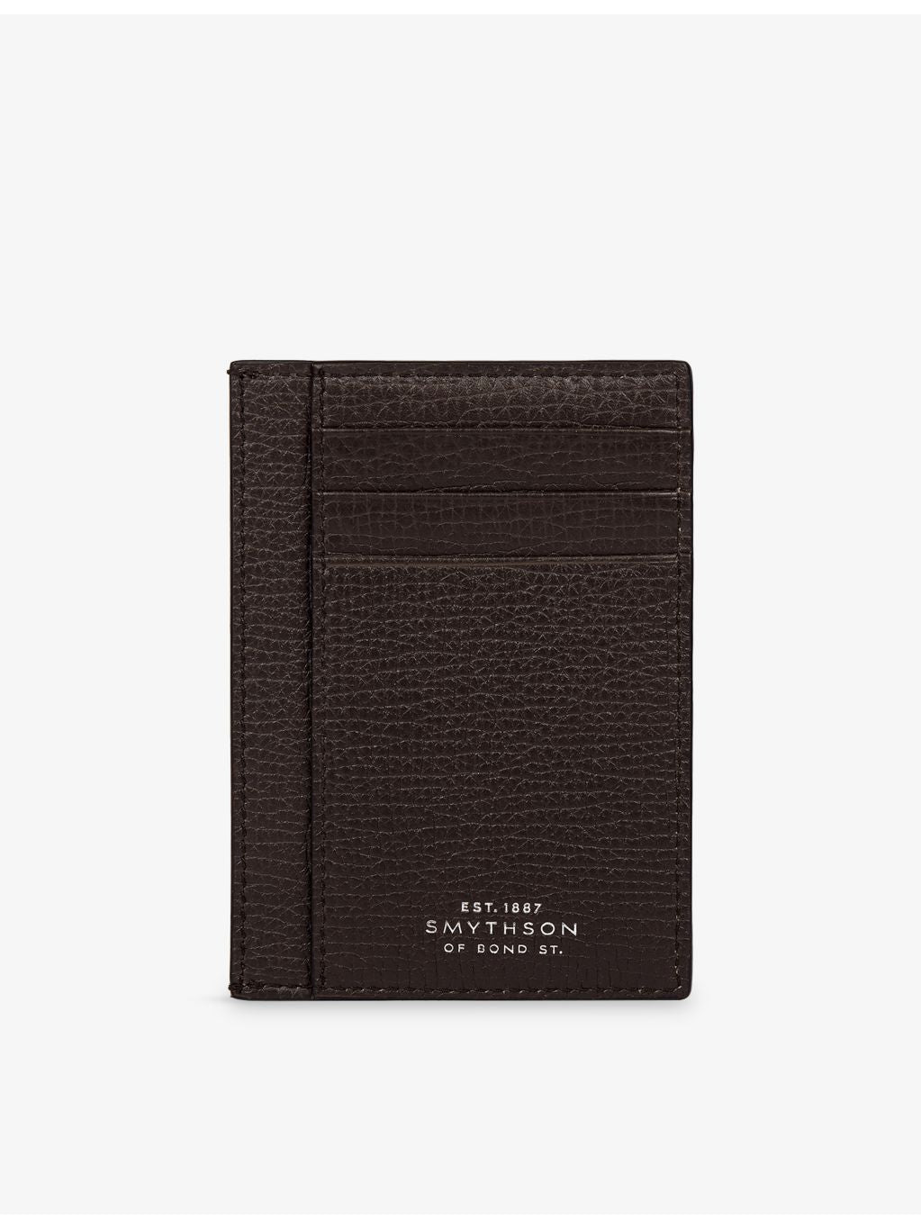 Smythson Panama large leather card holder with gold-toned branding, UK version