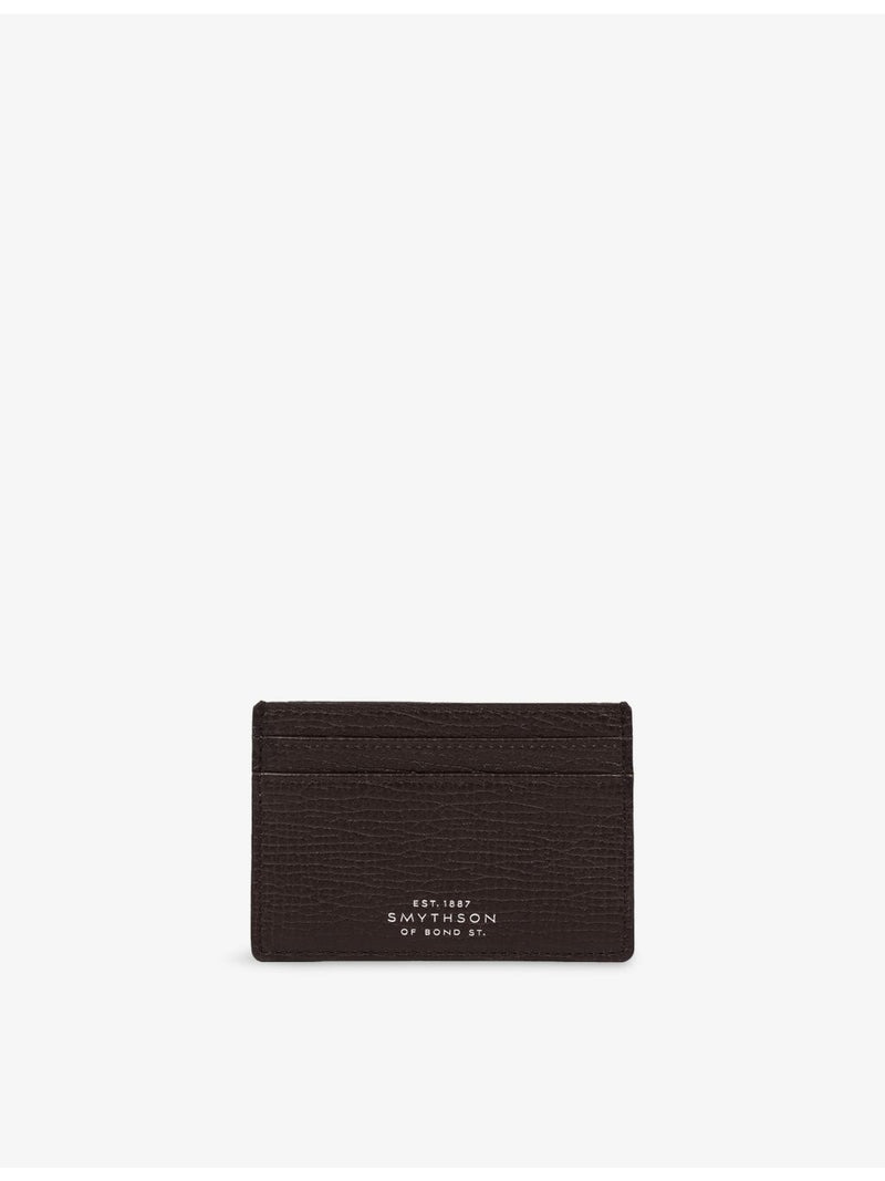 Smythson Ludlow card holder in leather with five pockets - British product