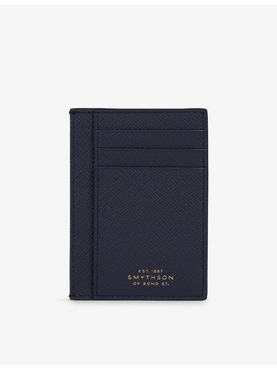 selfridges Smythson Panama Leather Card Holder- Buy online at McGrocer