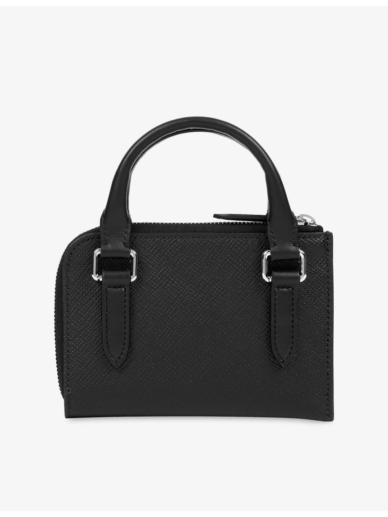 Smythson x Sacai Panama small flat leather pouch, imported from the UK
